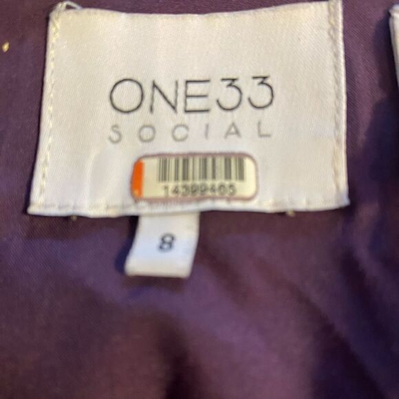 One 33 Social Badgley Mishka Cut Out Dress Gown Size 8 - Picture 9 of 11